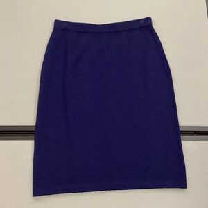 St. John Collection Navy Pencil Skirt